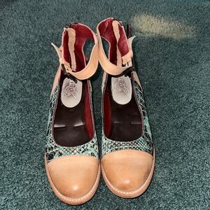 Freebird Snakeskin and Tan Shoes